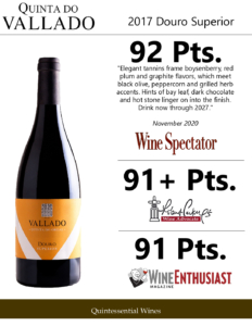 2017 Quinta do Vallado Superior Douro Red – Accolades Sell Sheet