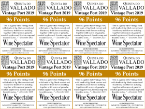 2019 Quinta do Vallado Vintage Port – 96 points, Wine Spectator – Shelftalker