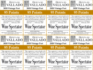 2020 Quinta do Vallado Vintage Port – 95 points, Wine Spectator – Shelftalker