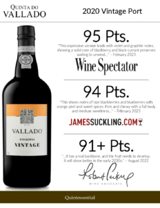 2020 Quinta do Vallado Vintage Port – Accolades Sell Sheet