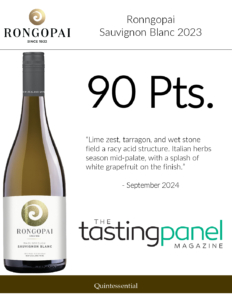 2023 Rongopai Marlborough Sauvignon Blanc – 90 points, Tasting Panel – Accolade Sell Sheet