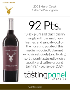 2021 Samuel Charles North Coast Cabernet Sauvignon – 92 points, Tasting Panel – Accolade Sell Sheet