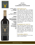 2019 Samuel Charles Oak Knoll Cabernet Sauvignon – Fact Sheet