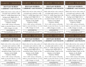 Samuel Charles Paso Robles Cabernet Sauvignon –  Generic Shelftalker