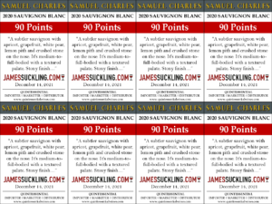 2020 Samuel Charles Sauvignon Blanc – 90 points, James Suckling – Shelftalker