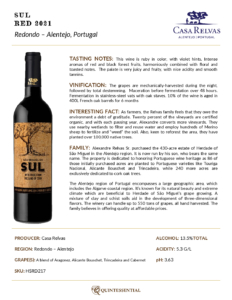 2021 São Miguel do Sul Tinto – Fact Sheet