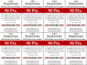 2018 Simonsig ‘Labyrinth’ Cabernet Sauvignon – 90 points, James Suckling – Shelftalker