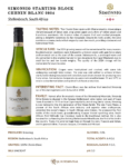 2024 Simonsig Chenin Blanc – Fact Sheet