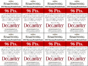 2018 Simonsig Merindol Syrah – 96 points, Decanter – Shelftalker