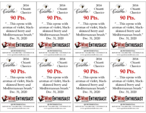 2016 Tenuta Carobbio Chianti Classico – 90 points, Wine Enthusiast – Shelftalker