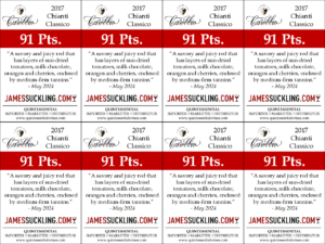 2017 Tenuta Carobbio Chianti Classico – 91 points, James Suckling – Shelftalker
