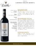 2015 Tenuta Carobbio Chianti Classico Riserva – Fact Sheet