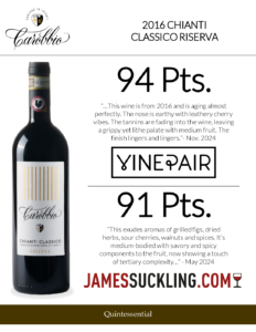 2016 Tenuta Carobbio Chianti Classico Riserva – Accolades Sell Sheet