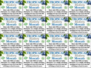Tropical Blueberry Moscato – Generic Shelftalker – Mini