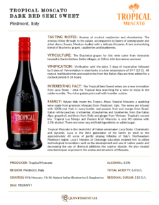 Tropical Dark Red Semi Sweet – Fact Sheet