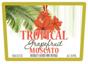 Tropical Grapefruit Moscato – Front Label