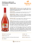 Tropical Grapefruit Moscato – Fact Sheet