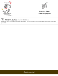 Truffle Hunter Leda Barbera d’Asti – Accolade Sell Sheet