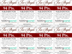 2021 Two Angels Petite Sirah – 94 points, Tasting Panel – Shelftalker