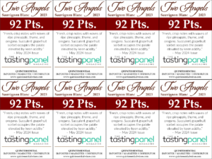 2023 Two Angels Sauvignon Blanc – 92 points, Tasting Panel – Shelftalker