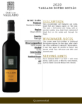 2020 Quinta do Vallado Douro Sousão – Fact Sheet