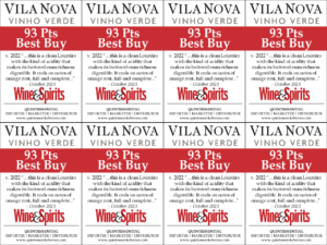 2022 Vila Nova Vinho Verde – 93 points, Wine & Spirits – Shelftalker
