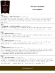 Viña Eguía Tempranillo – Press Highlights