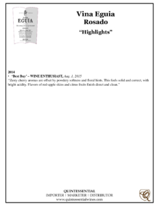 Viña Equía Rosado – Press Highlights