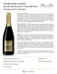 1987 Champagne Palmer Vintage Blanc de Blancs – 1.5L Magnum – Fact Sheet