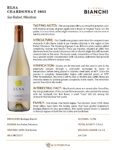 2022 Elsa Bianchi Chardonnay – Fact Sheet