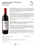 2022 Leaping Horse Merlot – Fact Sheet