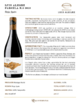 2019 Luis Alegre Parcela N.5 – Fact Sheet