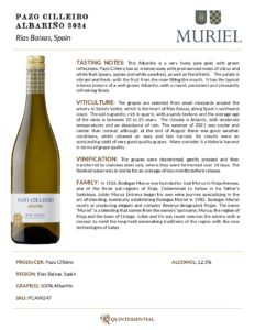 2024 Pazo Cilleiro Albariño – Fact Sheet