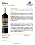 2023 São Miguel do Sul Tinto – Fact Sheet