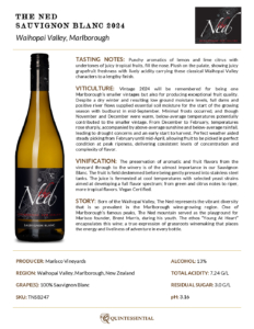 2024 The Ned Sauvignon Blanc – Fact Sheet
