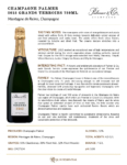 2015 Champagne Palmer Grands Terroirs – Fact Sheet