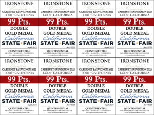 2022 Ironstone Cabernet Sauvignon –  99pt CA State Fair Shelftalker