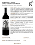 2022 G3 Cabernet Sauvignon – Fact Sheet