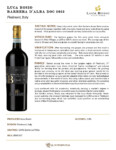 2023 Luca Bosio Barbera d’Alba ‘Egidio’ – Fact Sheet