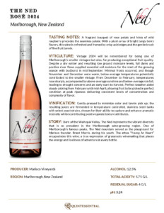 2024 The Ned Rosé – Fact Sheet