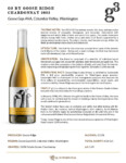 2023 G3 Chardonnay – Fact Sheet