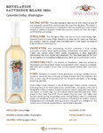 2024 Revelation Sauvignon Blanc – Fact Sheet