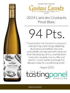 2024 Gustave Lorentz L’ami des Crustacés Pinot Blanc – 94 points, Tasting Panel – Sell Sheet