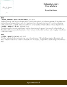 Luis Alegre Finca la Reñana – Press Highlights