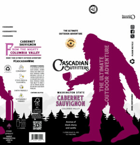 Cascadian Outfitters Cabernet Sauvignon 1L Tetra – Label
