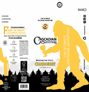 Cascadian Outfitters Chardonnay 1L Tetra – Label
