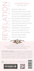 Revelation Rosé – Back Label – 2024