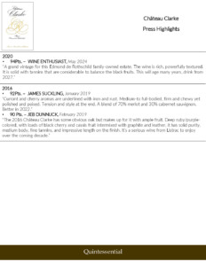 Château Clarke – Press Highlights