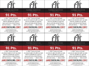 2022 G3 Cabernet Sauvignon – 91 points, James Suckling – Shelftalker