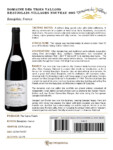 2025 Georges Duboeuf Domaine des 3 Vallons Beaujolais-Villages Nouveau – Fact Sheet